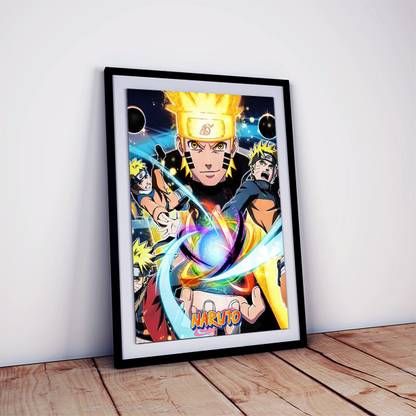 Naruto Poster With Frame For Room and Office Decor Fine Art Print