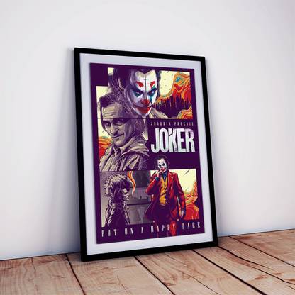 Joker Poster With Frame For Room Décor Decorative Wall Art Item Fine Art Print