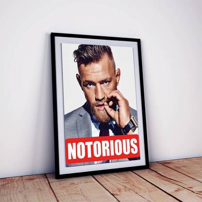 UFC Fighter Conor McGregor Poster Framed MMA Wall Art Fine Art Print