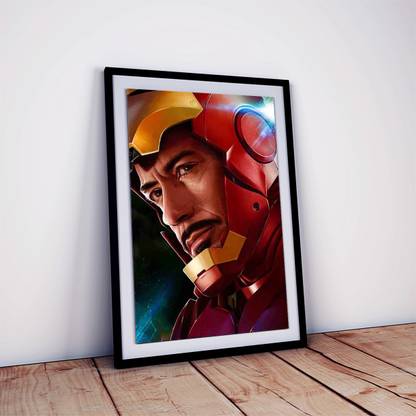 Iron Man Poster Framed For Home Décor Robert Downey, Jr. Wall Art Fine Art Print