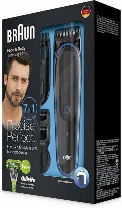 Braun MGK3040 Trimmer 60 min  Runtime 14 Length Settings