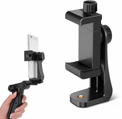 SRV Universal 360° Rotating Vertical Tripod Monopod Mount Supports Width Upto 2.3 – 4.1 Inches Smartphones Tripod (Black, Supports Up to 500 g) Tripod Kit