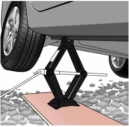 DSPKA Jack 2.5 Ton Car Jack Set for Lifting Rod All Hatchback & Sedan ( Capacity 2500kg ) Vehicle Jack Stand