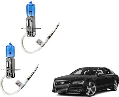 WolkomHome Car H3 halogen headlight Fog lamp bulb 12V - 100W 5000K Cool Blue Ultimate White for Audi S8 Headlight Car Halogen for Audi (12 V, 100 W)