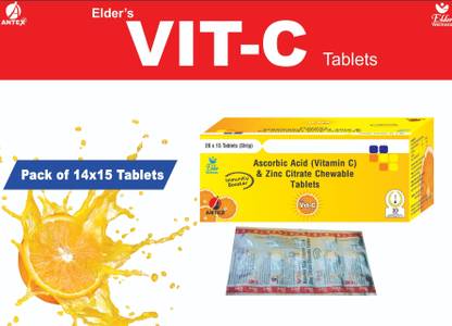 ELDER'S VIT-C D3 CHEWABLE TABLET PACK OF 210 TABLETS