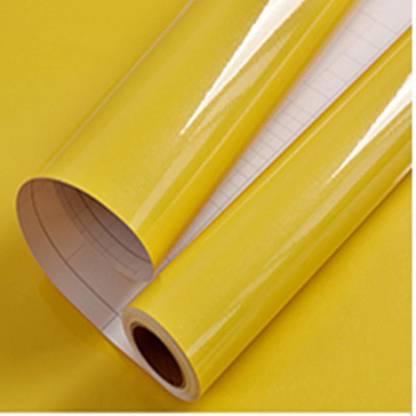 Wisdom Vinyl Decorative Yellow Wallpaper