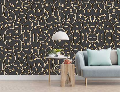 imbue Floral & Botanical Gold Wallpaper