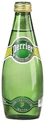 PERRIER Sparkling Natural Mineral Rich Water - 330 ML Glass Bottle