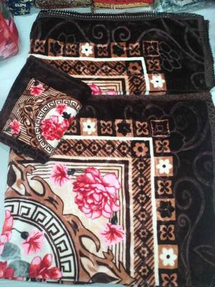 DILNASHEEN Floral Queen Mink Blanket for  Mild Winter
