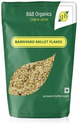 B&B Organics Barnyard Millet Flakes / Sanwa Poha / Kuthiraivally Aval Bag