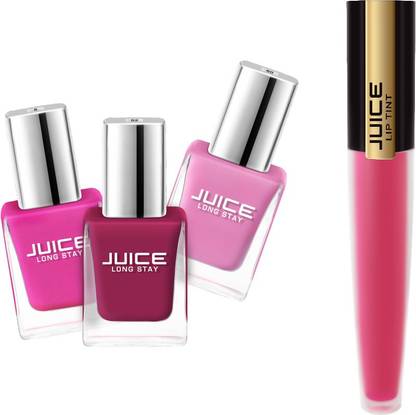 Juice Nail Paint Combo 25 : Lip Tint M-85 Shade:Persian Plum
