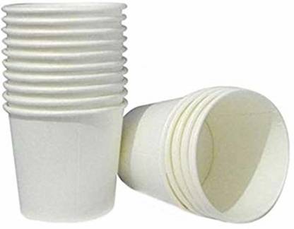 GRACE PAPER GLASS Pack of 300 Paper 150 ml White Gold Quality Paper Glass Disposable for Party, Paper Cups for Hot and Cold Beverages