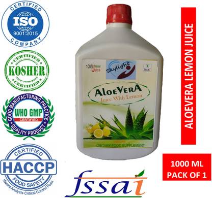 Skylight ALOEVERA LEMON JUICE 1000 ML PACK OF 1 ALOE VERA, LEMON Drink