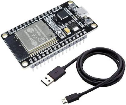 Scriptronics ESP-WROOM-32 ESP32 ESP-32S Development Board 2.4GHz Dual-Mode WiFi + Bluetooth Dual Cores Microcontroller Processor Module with Usb Cable for Arduino IDE Electronic Components Electronic Hobby Kit