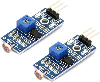 Grahikum Photosensitive Light Sensor Ldr Module Lm393 With Analogue and Digital Outs for Arduino, Raspberry Pi Projects(Pack of 2) Electronic Components Electronic Hobby Kit