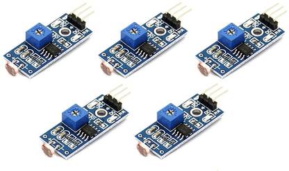 Scriptronics Photosensitive Light Sensor Ldr Module Lm393 With Analogue and Digital Outs for Arduino, Raspberry Pi Projects ( pack of 5 ) Electronic Components Electronic Hobby Kit