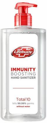 LIFEBUOY Total 10 Antibacterial  190 ml - Pack Of 5 Hand Sanitizer Pump Dispenser
