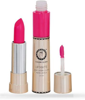 colour queen 2in One Matte Lipstick Very Pink(02)