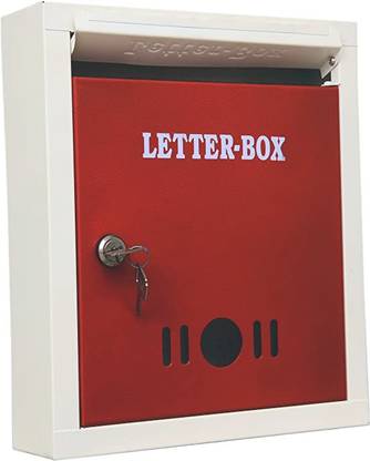 Vrushti High Grade Metal Mail Box Letter Box Wall Mountable Post box 9*11*3 Inch Wall Mounted Mailbox