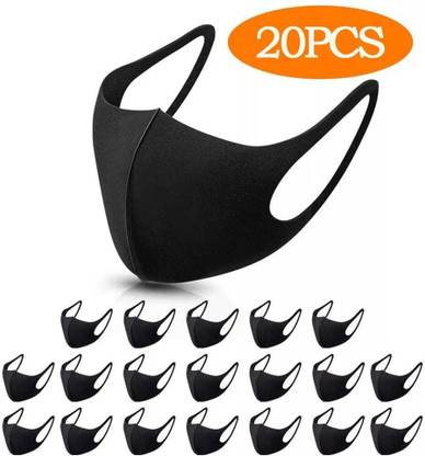 V-SAFE BLACK SPONGE MASK Cloth Mask