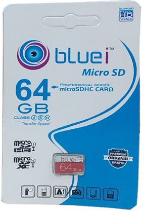 Bluei Ultra 64 GB MicroSDHC Class 10 98 MB/s Memory Card ULTRA 64 GB SD Card Class 10 20 MB/s  Memory Card Compatible with Mobile, Camera, Tablet