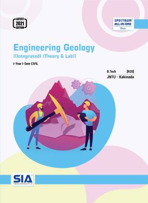 Engineering Geology (Integrated / Theory And LAB) B.Tech I-Year I-Sem (R20) CIVIL Engineering, JNTU-Kakinada, Latest 2021 Edition