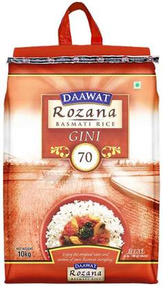 Daawat Rozana gini 70 basmatic rice 10 kg Basmati Rice (Long Grain)