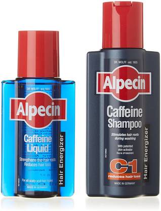 Alpecin Caffeine Shampoo C1, 250ml and Caffeine Liquid, 200ml