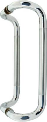 Ancora Glass Pull Handle C-shape Curved 22mm 10 inch Stainless Steel Door Handle