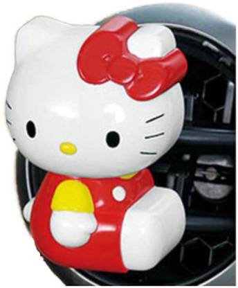 GEEKMONKEY HelloKittyCarPerfume-white-red-008 Hello Kitty Car Perfume Car Outlet Perfume Original Auto Perfumes Car Air Conditioning Vent Clip Styling Air Freshener (Hello Kitty Car Perfume, Random Color) Air Purifier