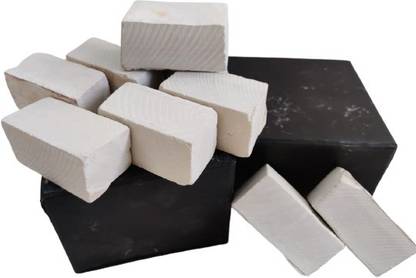 Brighty 20 pcs white natural earthy slate cubes billards solid chalk
