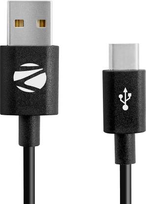 ZEBRONICS USB Type C Cable 2 A 1 m Zeb-UCC101 is a Type C cable that supports up to 2A current