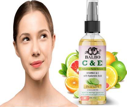 BALBO Light Complete Vitamin C Booster Serum 50 ml - 3 Days to Spotless, Bright Skin | Light Texture Formula & Non-Oily Face Serum