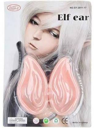 R.s.Magic Tricks Fairy Pixie Elf Ears Latex Fake Ear Props Halloween Elven Ears Goblin Party Fairy Cosplay Party Elf Ears Latex Fake Ear Props Halloween Gag Toy