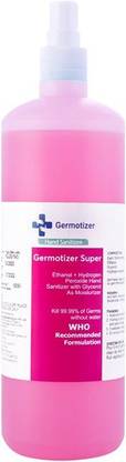 Germotizer Super Spray  | Ethanol + Hydrogen Peroxide  with Glycerin As Moisturizer | Kill 99.9% Germs Water | WHO Recommended Formulation Hand Sanitizer Bottle