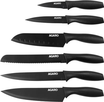 AGARO 6 Pc Stainless Steel Knife Set
