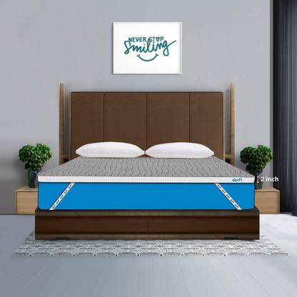 Durfi Queen Size Mattress Topper Cotton, Micro Breathable, Stretchable Mattress Cover
