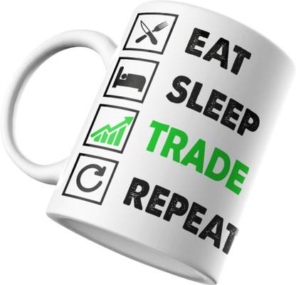 RINKON Stockmarket Intraday Trading Setup Best Trade Setup for Sharemarket nifty Trader EAT SLEEP TRADE REPEAT Ceramic Coffee Mug