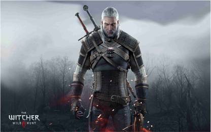 The Witcher Game Wall Poster For Room With Gloss Lamination M5 Paper Print