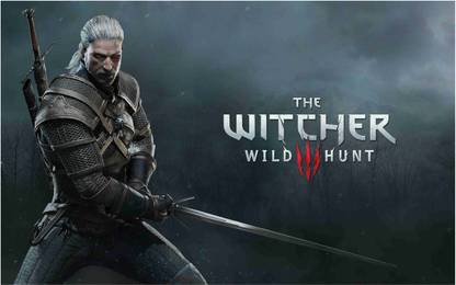 The Witcher Game Wall Poster For Room With Gloss Lamination M4 Paper Print