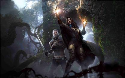 The Witcher Game Wall Poster For Room With Gloss Lamination M11 Paper Print