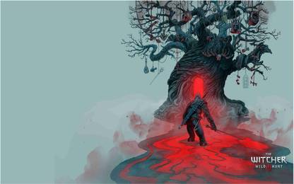 The Witcher Game Wall Poster For Room With Gloss Lamination M26 Paper Print