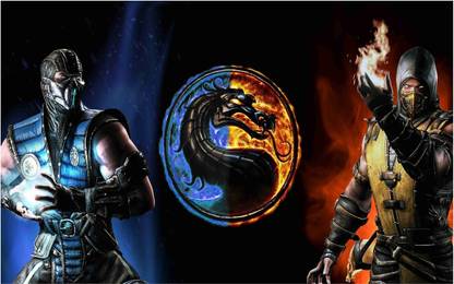 Mortal Kombat Game Wall Poster For Room With Gloss Lamination M22 Paper Print