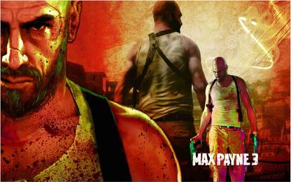Max Payne Game Wall Poster For Room With Gloss Lamination M25 Paper Print