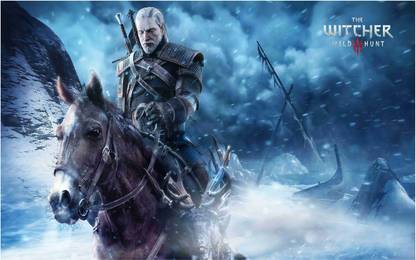 The Witcher Game Wall Poster For Room With Gloss Lamination M16 Paper Print