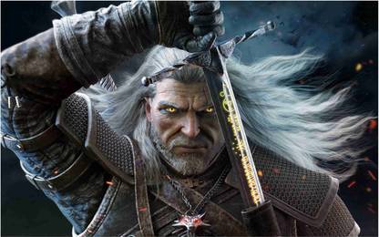 The Witcher Game Wall Poster For Room With Gloss Lamination M25 Paper Print
