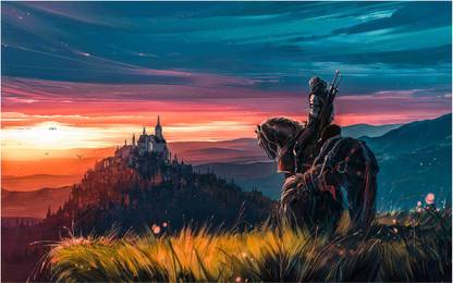 The Witcher Game Wall Poster For Room With Gloss Lamination M34 Paper Print