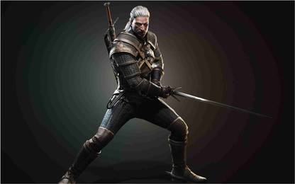 The Witcher Game Wall Poster For Room With Gloss Lamination M3 Paper Print