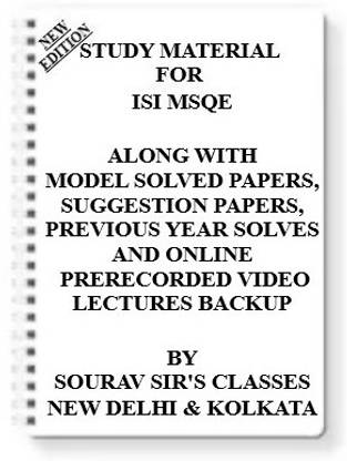 Study Notes Material On Isi Msqe [ Pack Of 5 Books ] For 2021-2022 With Model Question Papers + Topicwise Analysis + Mcq Questions + Special Practice Set