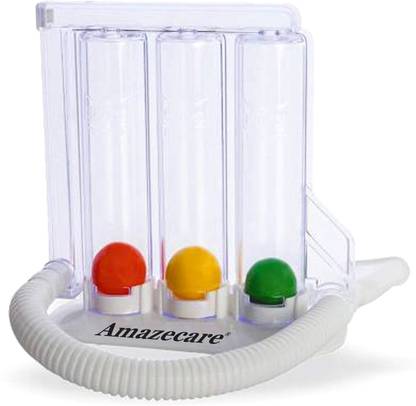 AMAZECARE Incentive Spirometer/Respirometer/Breathing Lungs Exerciser 3 balls Exerciser for Deep Breathing Exercise | Respirometer| Hygienic Washable & Portable Respiratory Exerciser| Breath Measurement System with Extra Spirometer Pipe| Spirometer Spirometer Respiratory Exerciser Manual Respiratory Exercise Respiratory Exerciser